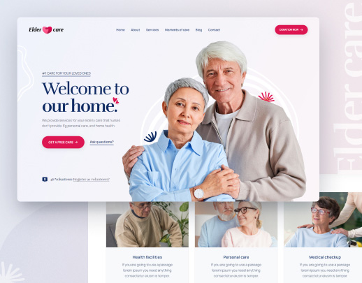 Création site soins personnes âgées elder care